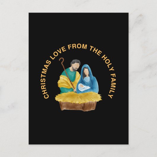 CHRISTMAS LOVE FROM THE HOLY FAMILY FEESTDAGENKAART (Voorkant)