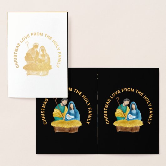 CHRISTMAS LOVE FROM THE HOLY FAMILY FOLIE KAARTEN (Display)
