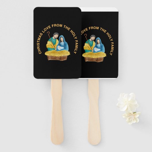 CHRISTMAS LOVE FROM THE HOLY FAMILY HANDWAAIER (Voorkant en achterkant)