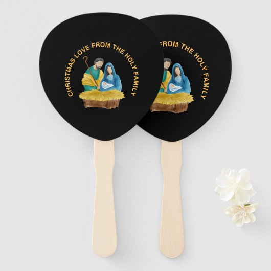 CHRISTMAS LOVE FROM THE HOLY FAMILY HANDWAAIER (Voorkant en achterkant)