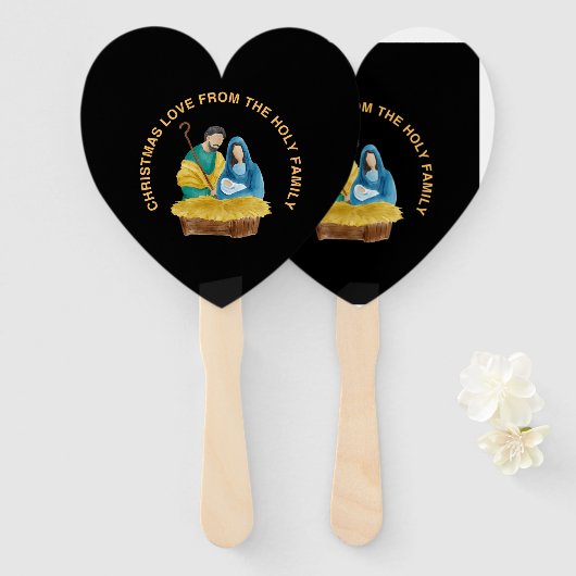 CHRISTMAS LOVE FROM THE HOLY FAMILY HANDWAAIER (Voorkant en achterkant)