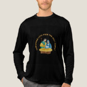 CHRISTMAS LOVE FROM THE HOLY FAMILY Tri-Blend SHIRT (Voorkant volledig)