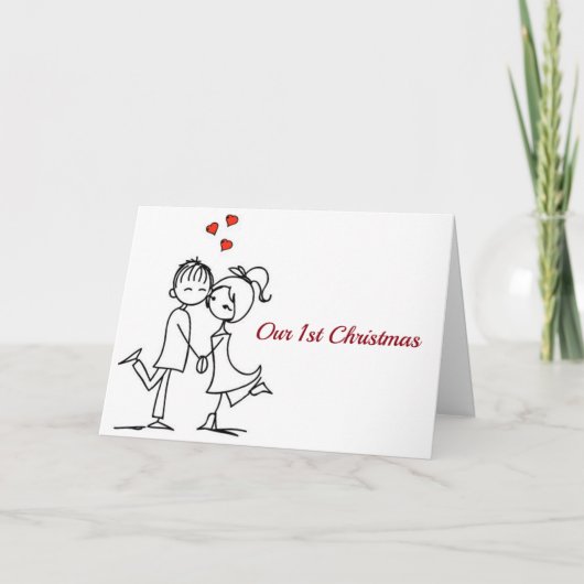 ***CHRISTMAS LOVE*** ONZE 1ste CHRISTMAS Feestdagen Kaart (Voorkant)