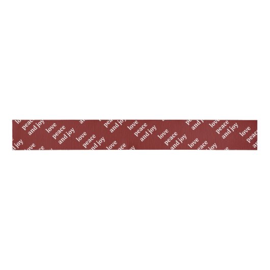 Christmas Love Peace Joy Holiday  Grosgrain Lint (Voorkant)