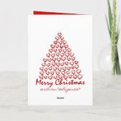 Christmas Love Tree Feestdagen Kaart (Achterkant)