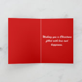 Christmas Love Tree Feestdagen Kaart (Binnen)