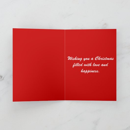 Christmas Love Tree Feestdagen Kaart (Binnen)