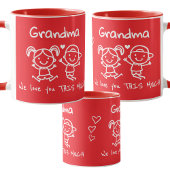 Christmas Love You Grandma Fun Graphic Gift Mok
