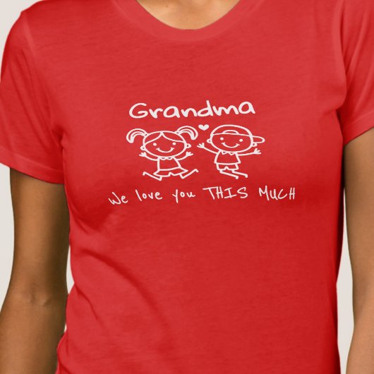 Christmas Love You Grandma Fun Graphic Gift T-shirt