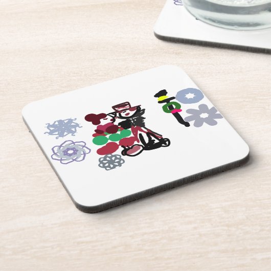 Christmas Lovely walking Bier Onderzetter (Linkerzijde)