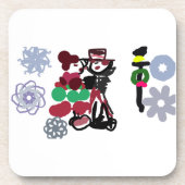 Christmas Lovely walking Bier Onderzetter (Voorkant)