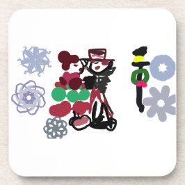 Christmas Lovely walking Bier Onderzetter