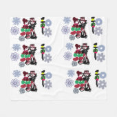 Christmas Lovely walking Fleece Deken (Voorkant (Horizontaal))