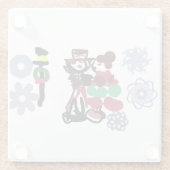 Christmas Lovely walking Glazen Onderzetter (Achterkant)