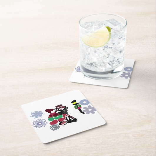 Christmas Lovely walking Kartonnen Onderzetters (Insitu)