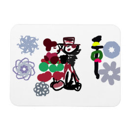 Christmas Lovely walking Magneet