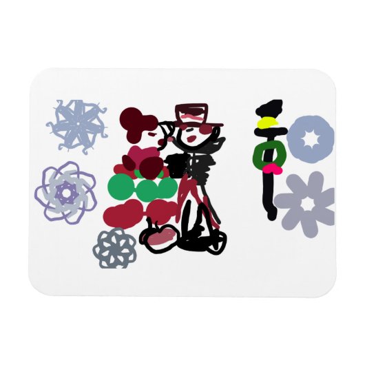 Christmas Lovely walking Magneet (Horizontaal)