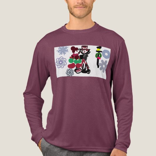 Christmas Lovely walking Tri-Blend Shirt (Voorkant volledig)