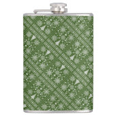 Christmas Lover Cross Pattern Sampler Design Heupfles (Voorkant)