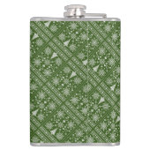 Christmas Lover Cross Pattern Sampler Design Heupfles (Achterkant)