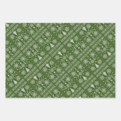 Christmas Lover Cross Pattern Sampler Design Inpakpapier Vel (Voorkant)