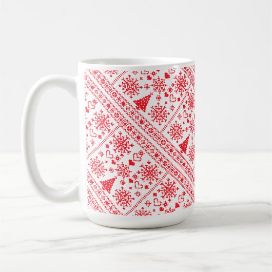 Christmas Lover Cross Pattern Sampler Design Koffiemok (Links)
