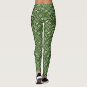 Christmas Lover Cross Pattern Sampler Design Leggings (Achterkant)