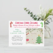 Christmas Lunch Cookie Exchange Invitation Kaart (Staand voorkant)