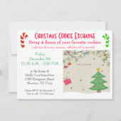 Christmas Lunch Cookie Exchange Invitation Kaart (Voorkant)
