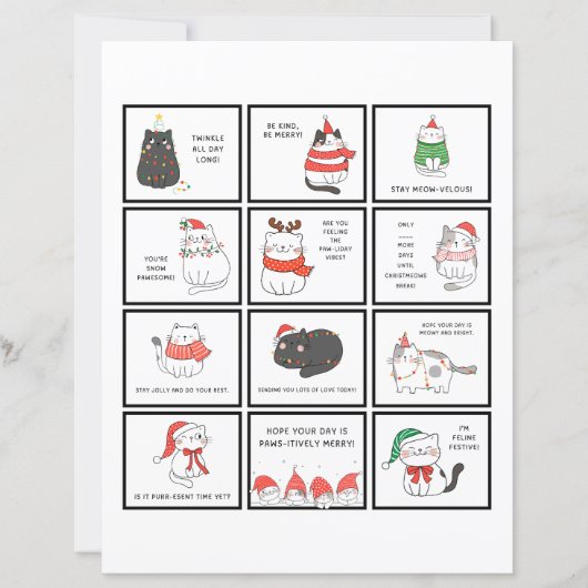 Christmas Lunchbox Notes for Kids Holiday Cats (Voorkant)
