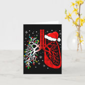 Christmas Lung Lights Resratory Therast Holiday  Kaart (Gele Bloem)