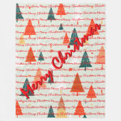 Christmas Luxury Christmas Trees Festive Fleece Deken (Voorkant)