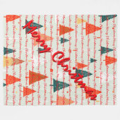 Christmas Luxury Christmas Trees Festive Fleece Deken (Voorkant (Horizontaal))