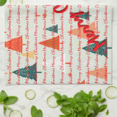 Christmas Luxury Christmas Trees Festive Theedoek (Gevouwen)