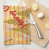 Christmas Luxury Christmas Trees Festive Theedoek (Quarter Fold)