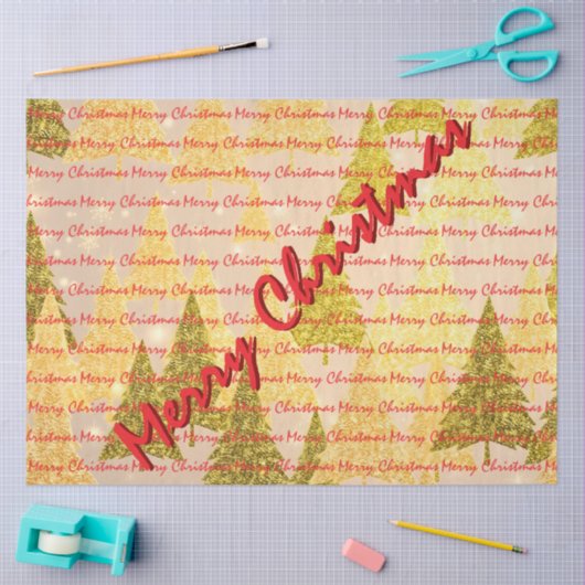 Christmas Luxury Christmas Trees Festive Tissuepapier (Craft)