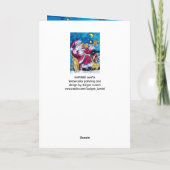 CHRISTMAS M LETTER/INSPIRED SANTA MONOGRAM FEESTDAGEN KAART (Achterkant)