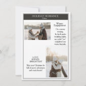 Christmas Magazine Hoesje Verloving Aankondiging (Achterkant)