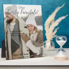 Christmas Magazine Hoesje Verloving Aankondiging Fotoplaat