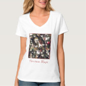 'Christmas Magic' Dames V-Neck T-shirt (Voorkant)