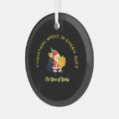 Christmas Magic in Every Gift Glas Ornament (Voorkant links)