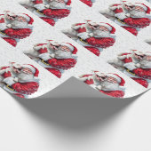 Christmas Magic is een hond kwispelende staart en Cadeaupapier (Hoek)