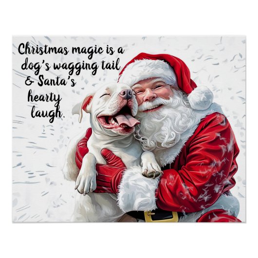Christmas Magic is een hond kwispelende staart en Perfect Poster (Voorkant)