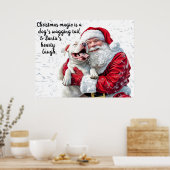 Christmas Magic is een hond kwispelende staart en Poster (Keuken)
