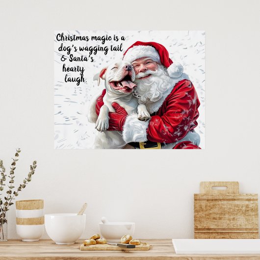 Christmas Magic is een hond kwispelende staart en Poster (Keuken)