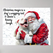 Christmas Magic is een hond kwispelende staart en Poster (Voorkant)