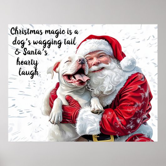 Christmas Magic is een hond kwispelende staart en Poster (Voorkant)