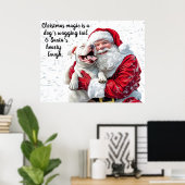 Christmas Magic is een hond kwispelende staart en Poster (Thuiskantoor)