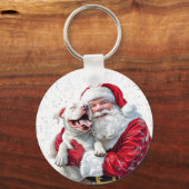 Christmas Magic is een hond kwispelende staart en Sleutelhanger (Voorkant)