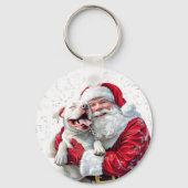 Christmas Magic is een hond kwispelende staart en Sleutelhanger (Achterkant)